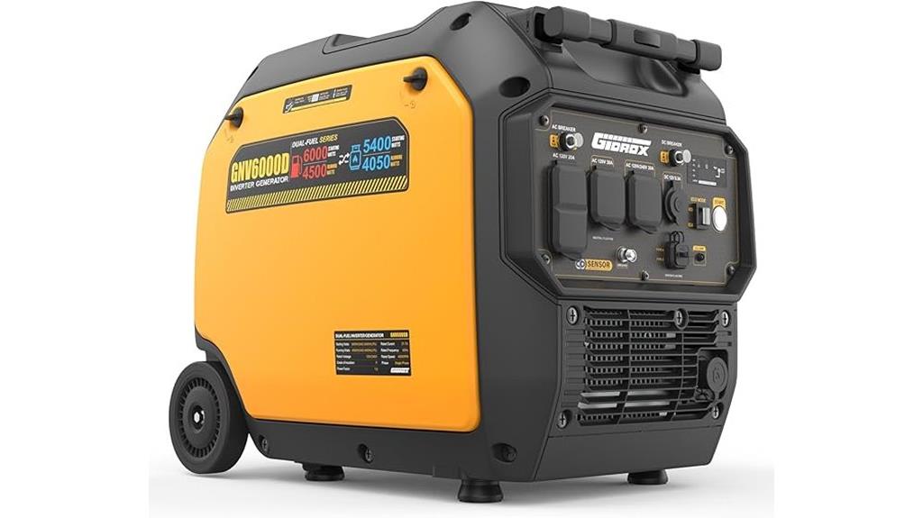 6000w dual fuel generator