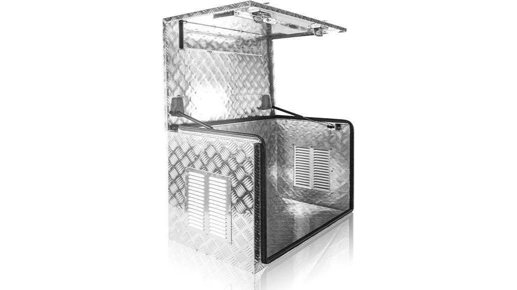 aluminum generator toolbox with ventilation
