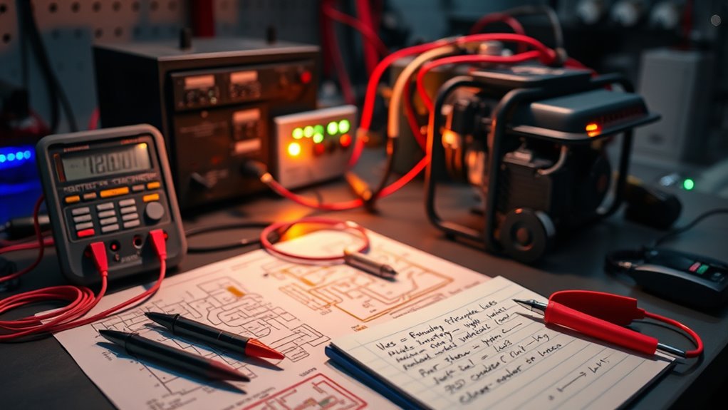 assessing generator and solar efficiency