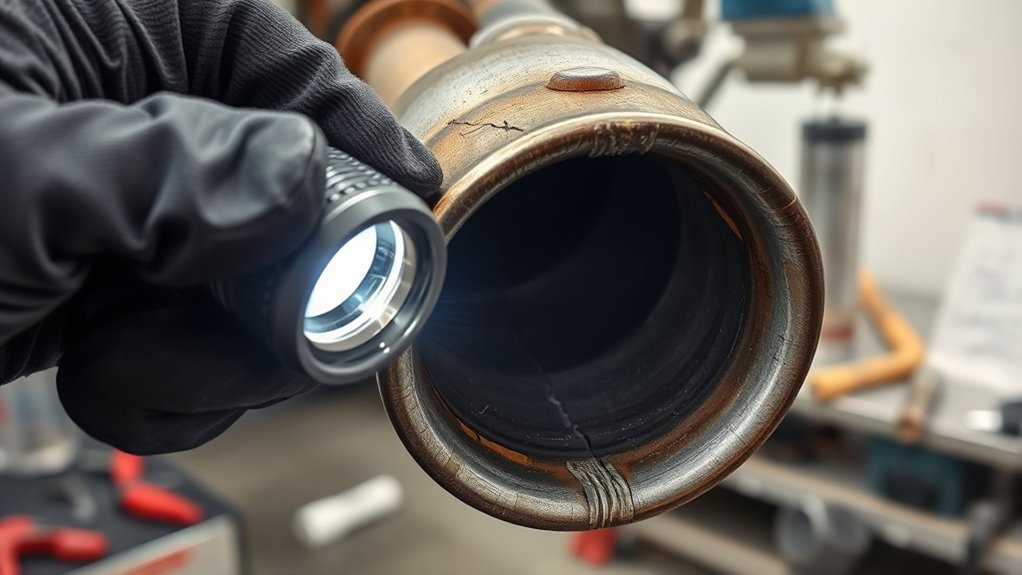 check exhaust for damage