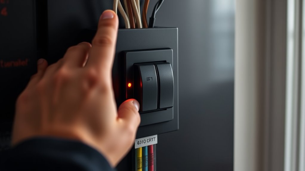 check main power switch