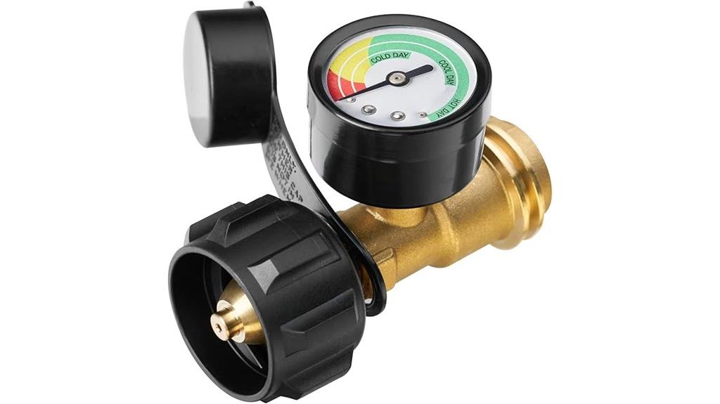 color coded propane tank gauge