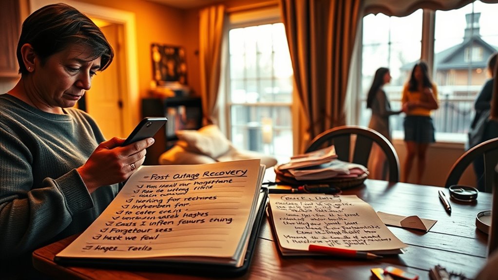 communicate outage updates regularly