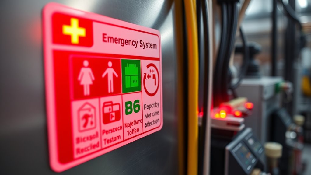 consistent durable emergency labels