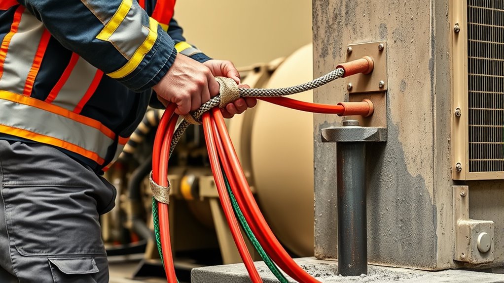 ensure proper grounding connections