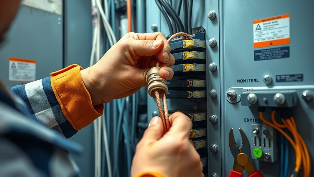 ensure proper grounding connections