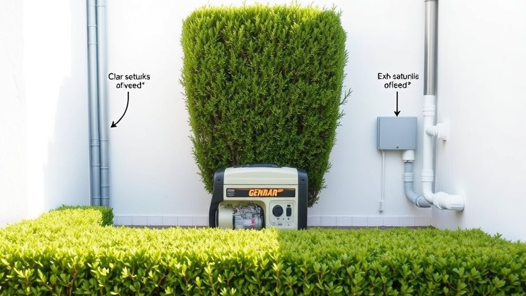 ensure safe exhaust placement
