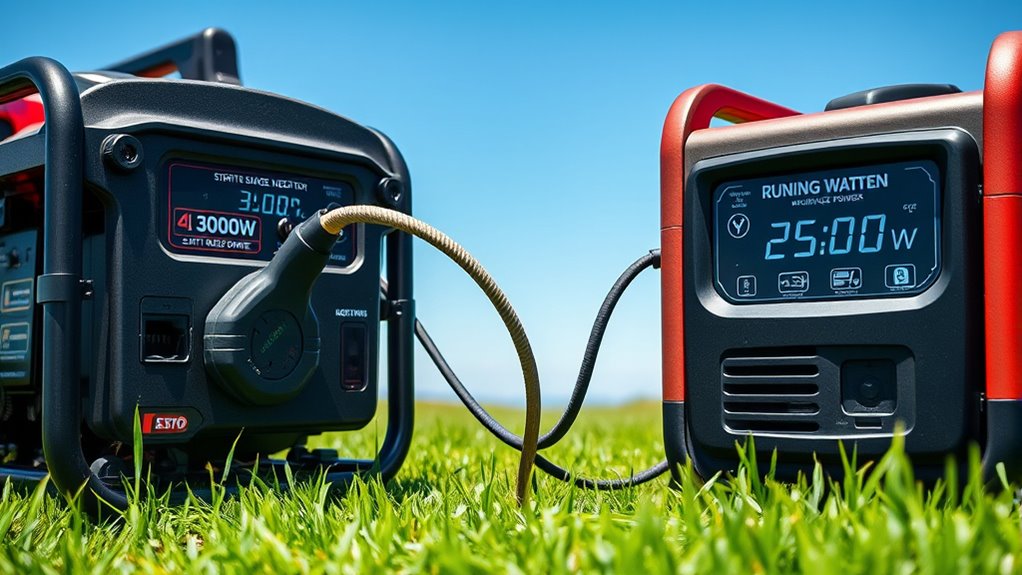 evaluate appliance startup wattages