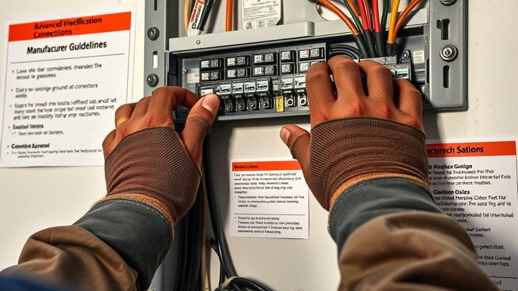 follow manufacturer guidelines properly