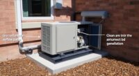 generator ventilation and clearance safety