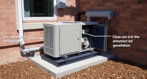 generator ventilation and clearance safety