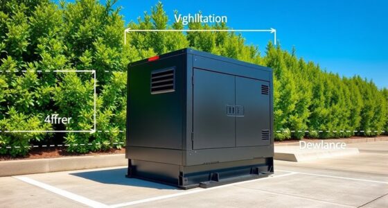 generator ventilation clearance guidelines