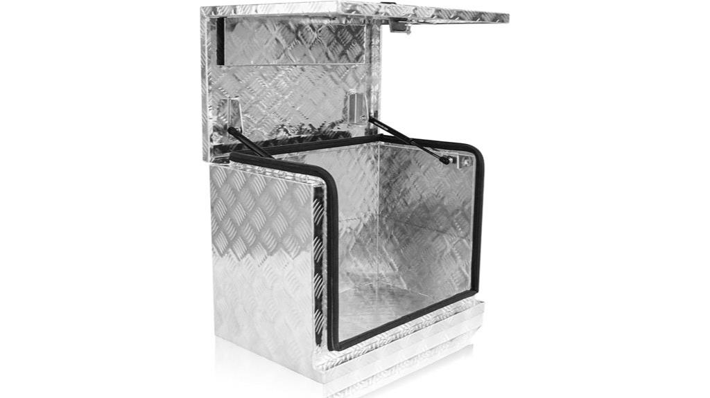 heavy duty aluminium toolbox with lock