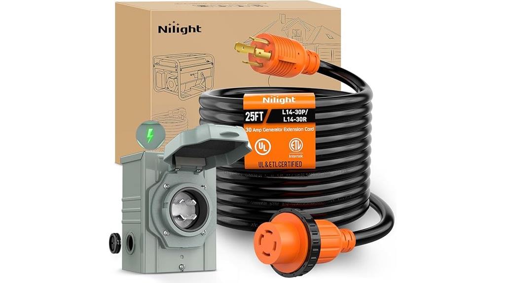 heavy duty generator extension cord