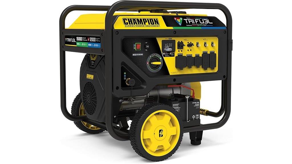 high capacity tri fuel generator