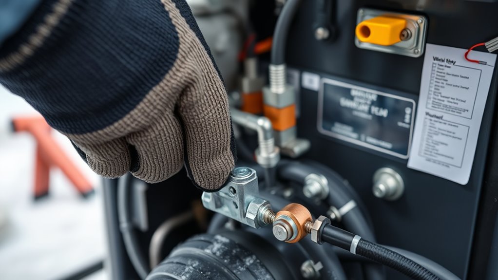 inspect and tighten electrical connections