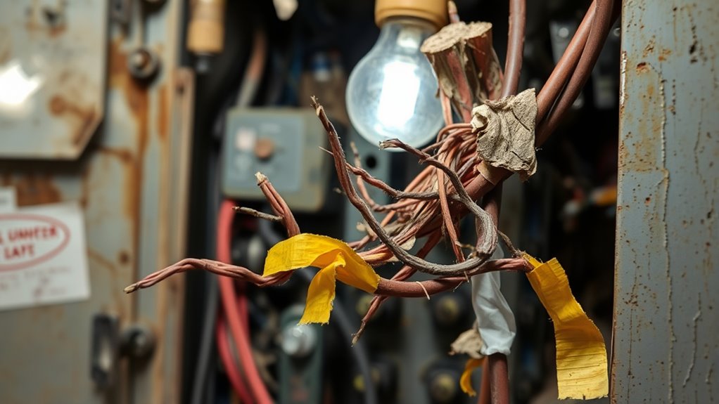 inspect damaged wiring thoroughly