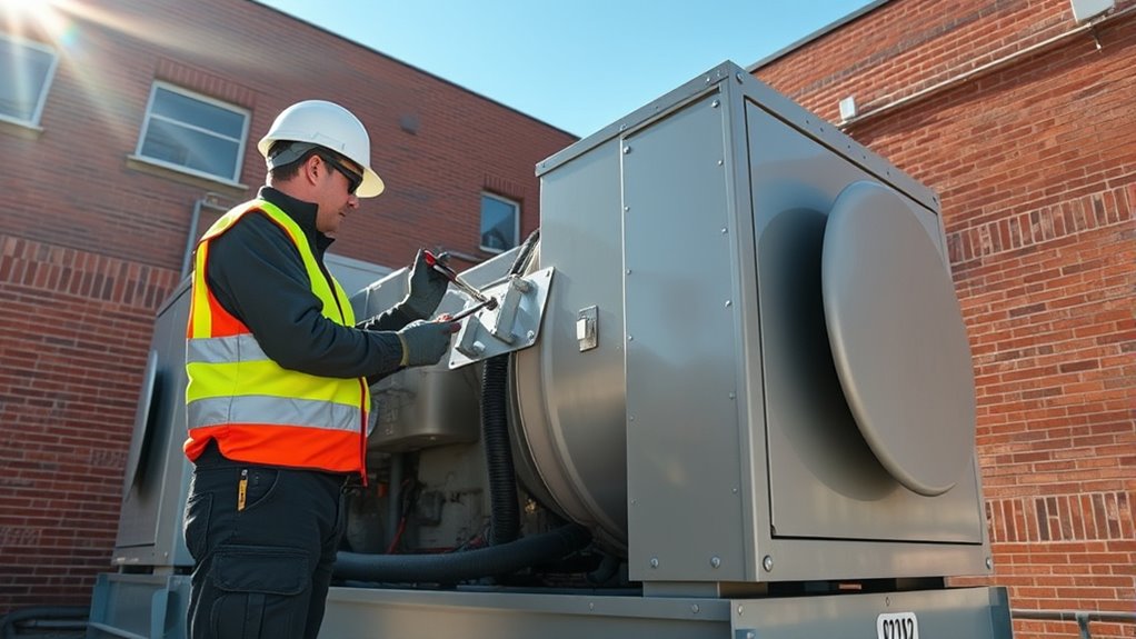 maintain generator clearance and ventilation