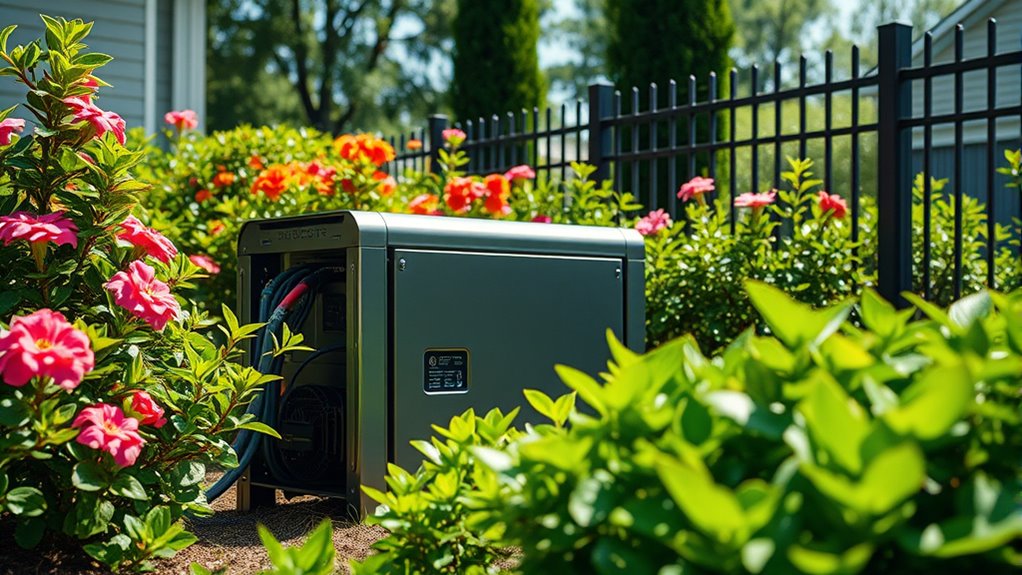 maintain safe generator distance