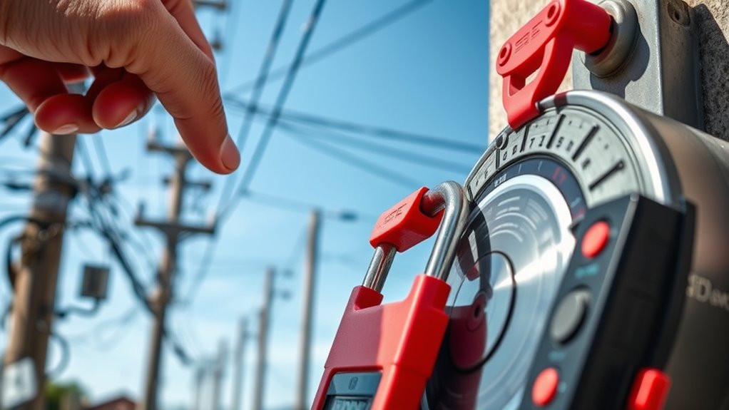 meter locks ensure safe access
