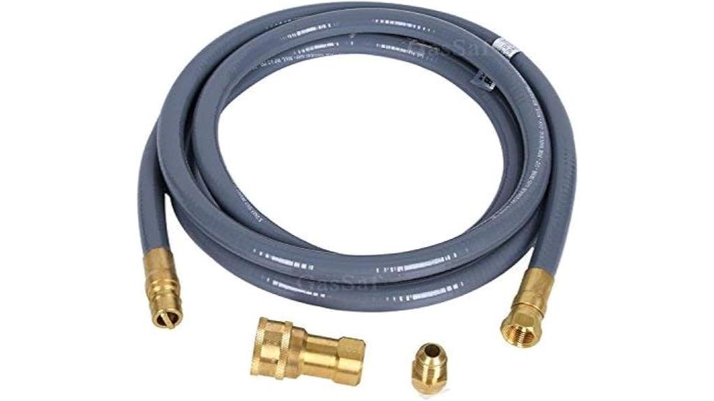 natural gas hose with quick connect