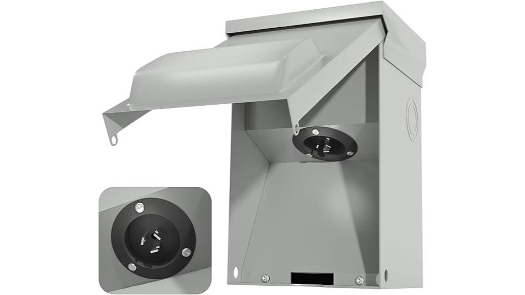 outdoor 50amp generator inlet