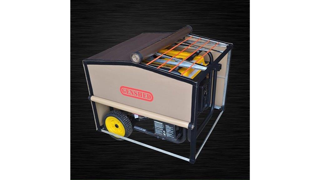 outdoor generator shed enclosure
