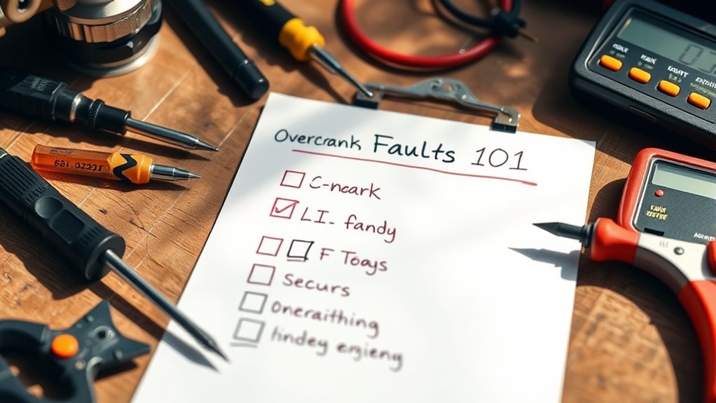 overcrank faults troubleshooting guide