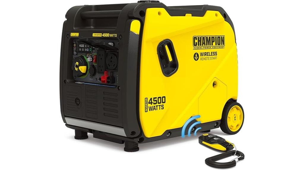 portable inverter generator with remote