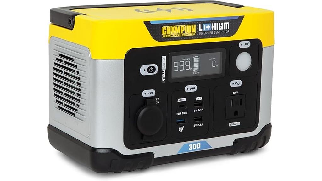 portable lithium ion solar generator