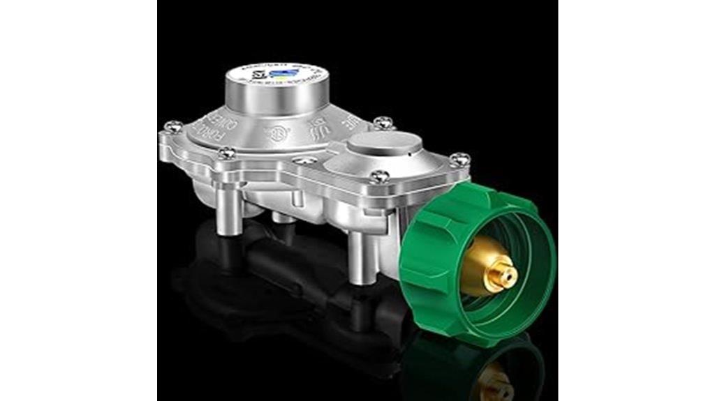 propane regulator with connectors