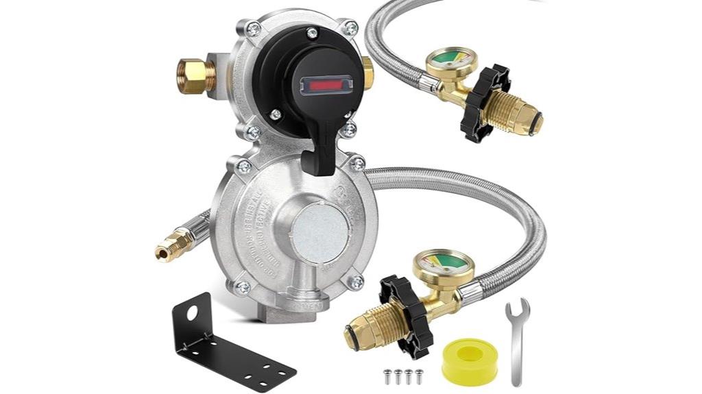 propane regulator with hoses