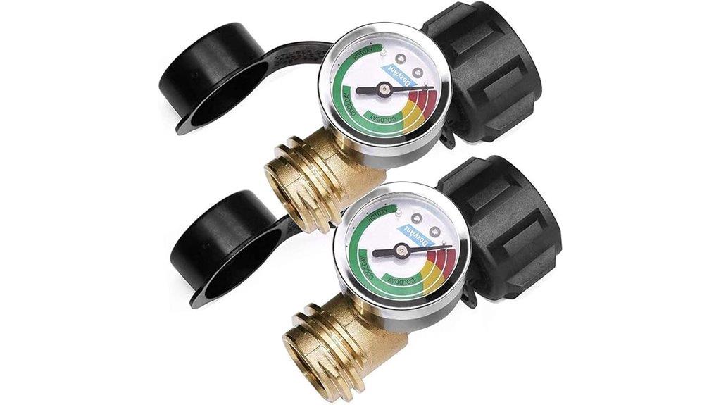 propane tank gauge set
