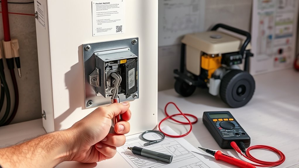 proper transfer switch setup