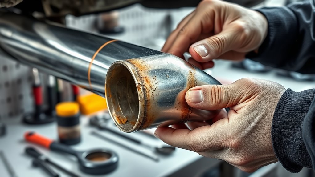 replace damaged exhaust components