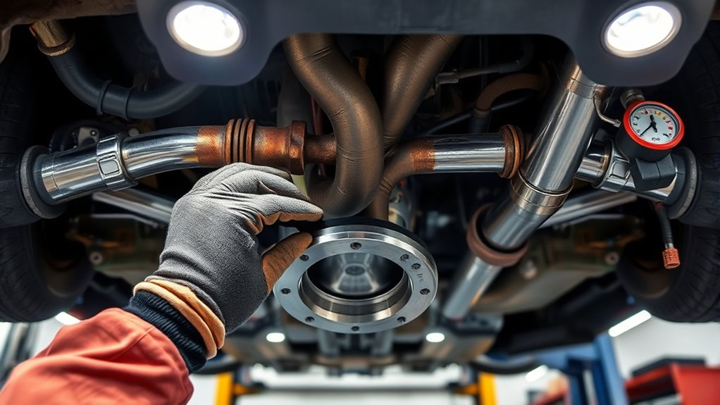 replace damaged exhaust components