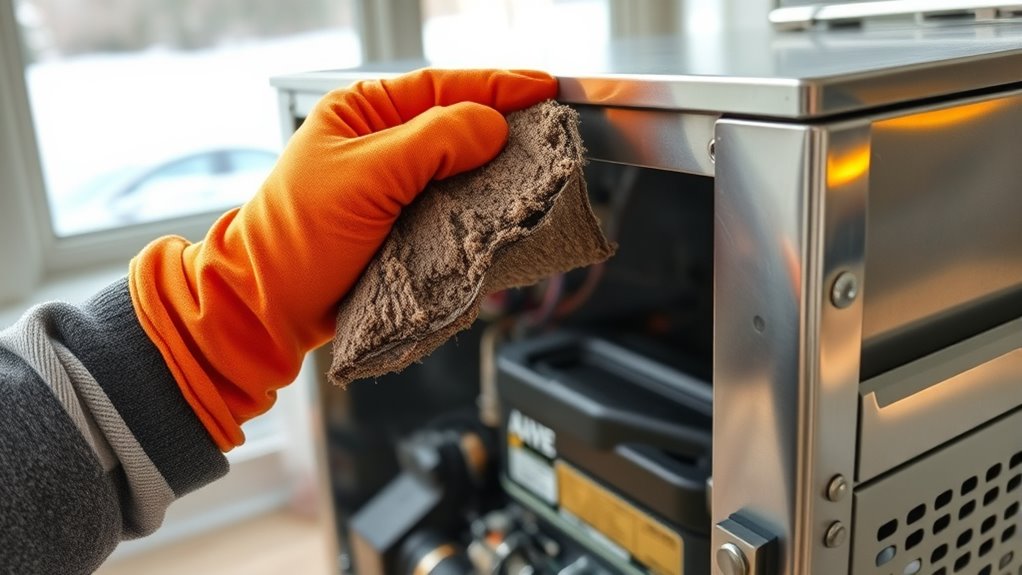 replace dirty air filter regularly