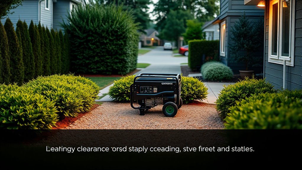 safe generator placement considerations