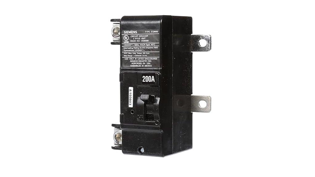 siemens 200 amp breaker