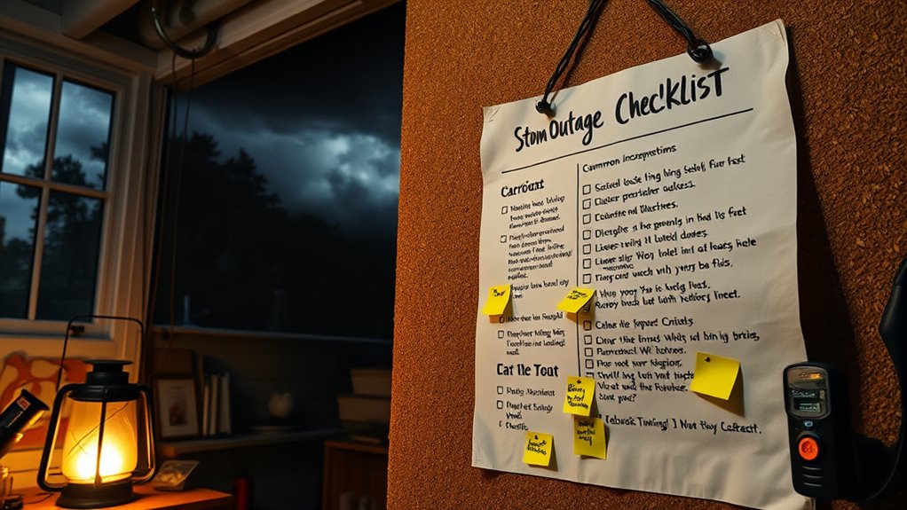 storm outage checklist myths