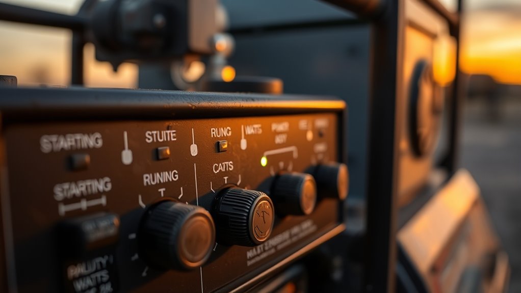 understanding starting versus running watts