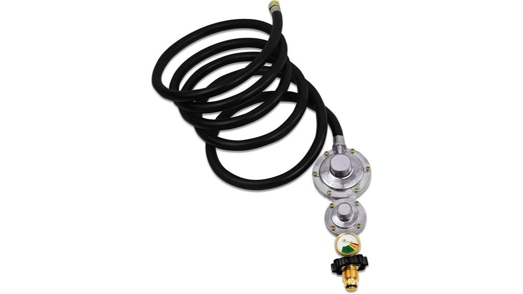 upgraded propane regulator hose