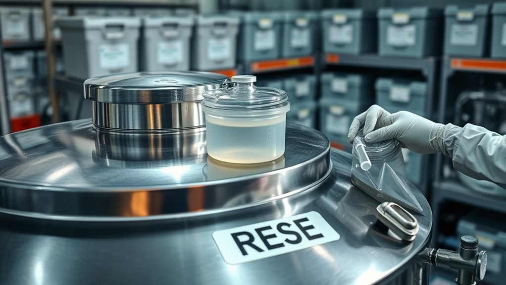 use approved sealed containers