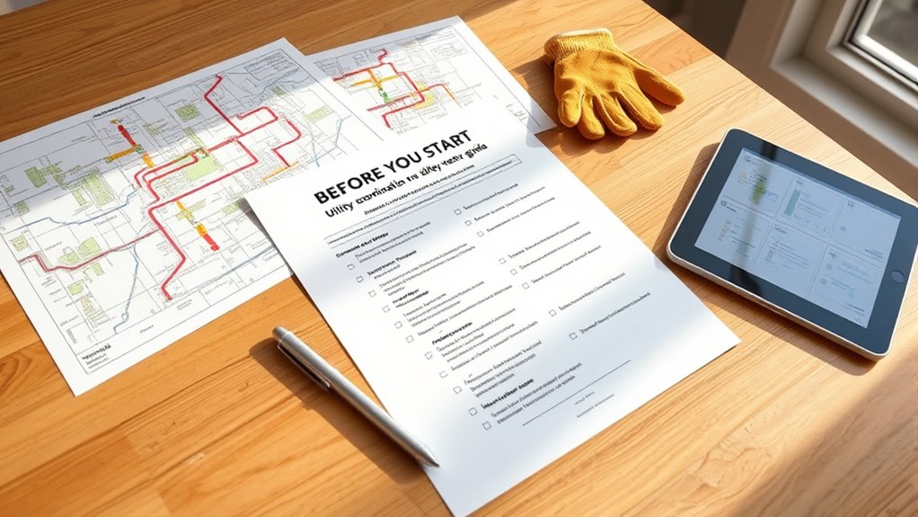 utility coordination and meter locks