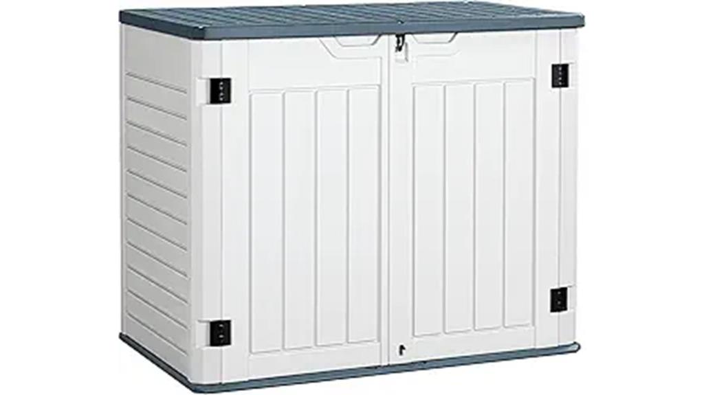 weatherproof resin storage shed