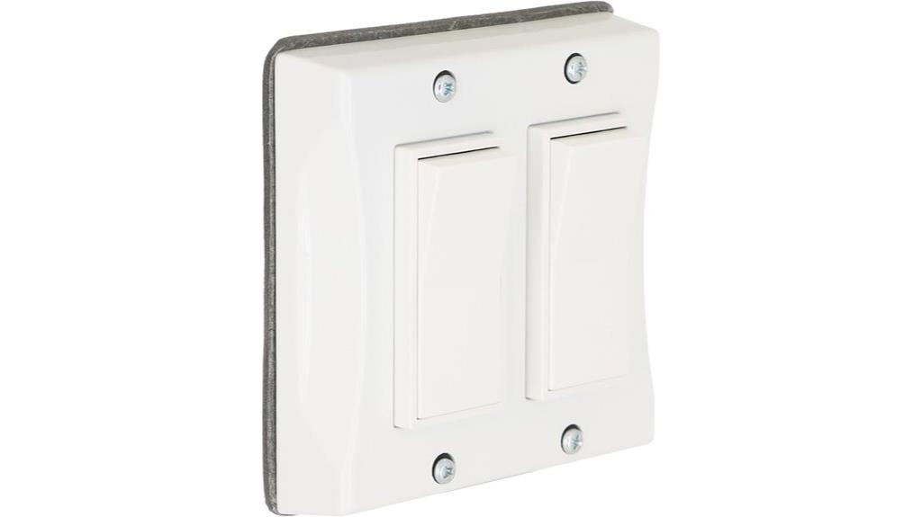weatherproof white switch cover