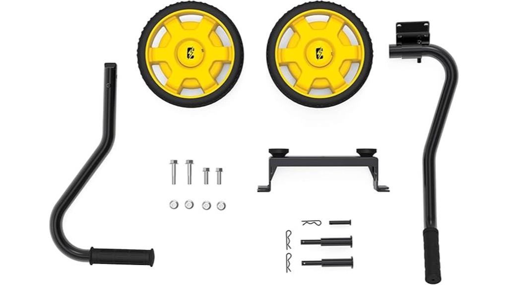 wheel kit with folding handle