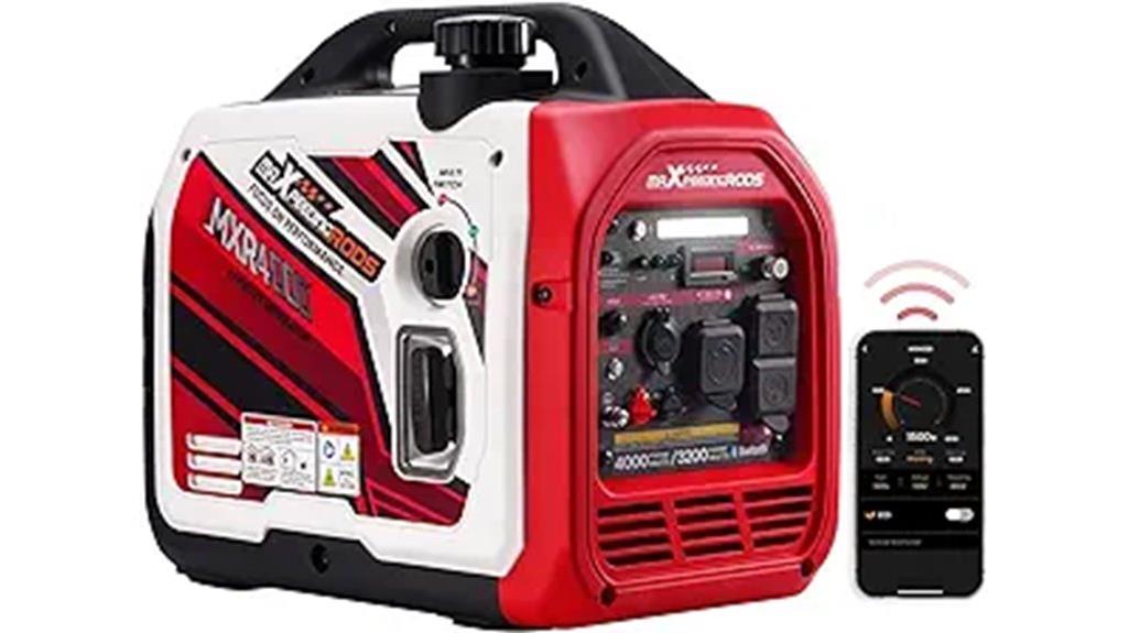 4000w portable generator with bluetooth