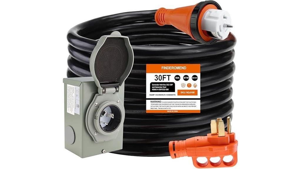 50 amp generator cord kit