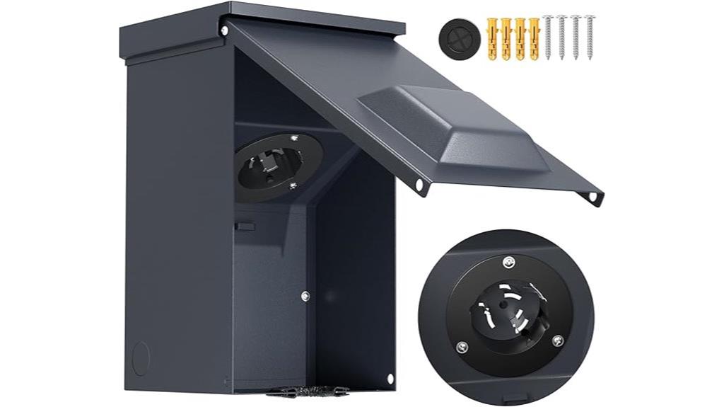 50 amp outdoor power inlet